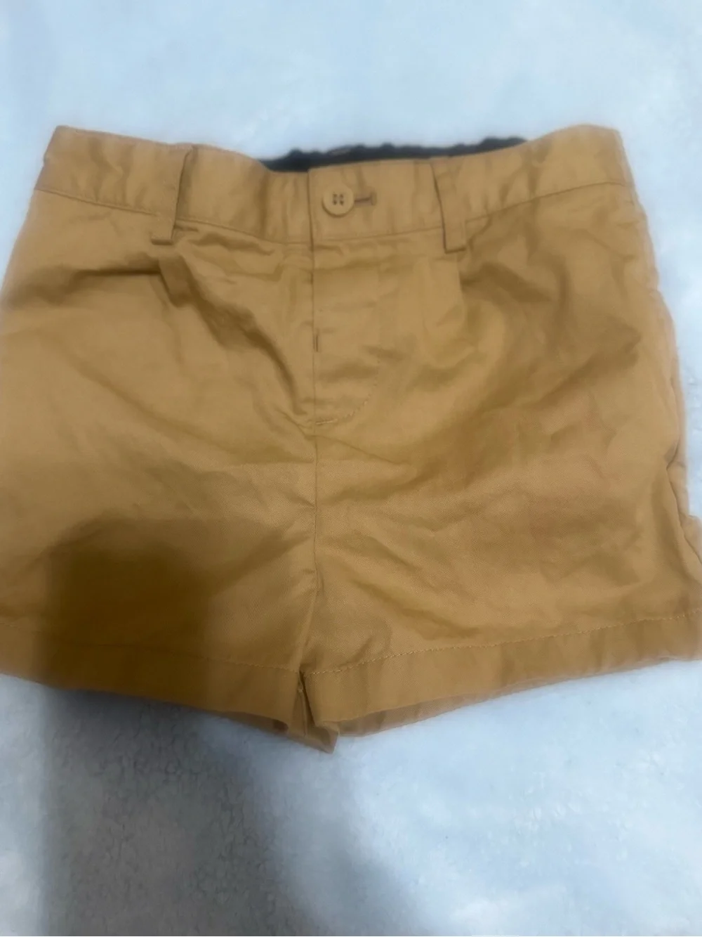 Burberry Tan and Black Elastic Waist Shorts Toddler size2y